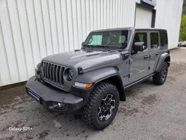 Voir le détail de l'offre de cette JEEP Wrangler 2.0 T 380ch 4xe Rubicon Rock-Trac de 2021 en vente à partir de 457.32 €  / mois